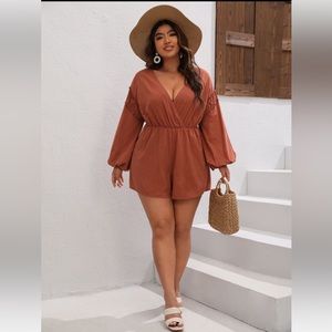 Lantern Sleeve Romper